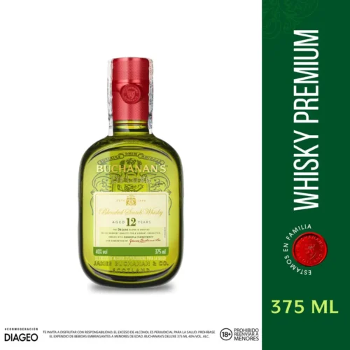 ERGREGREGREGERG Buchanan's 12 AÑOS MEDIA 375ML